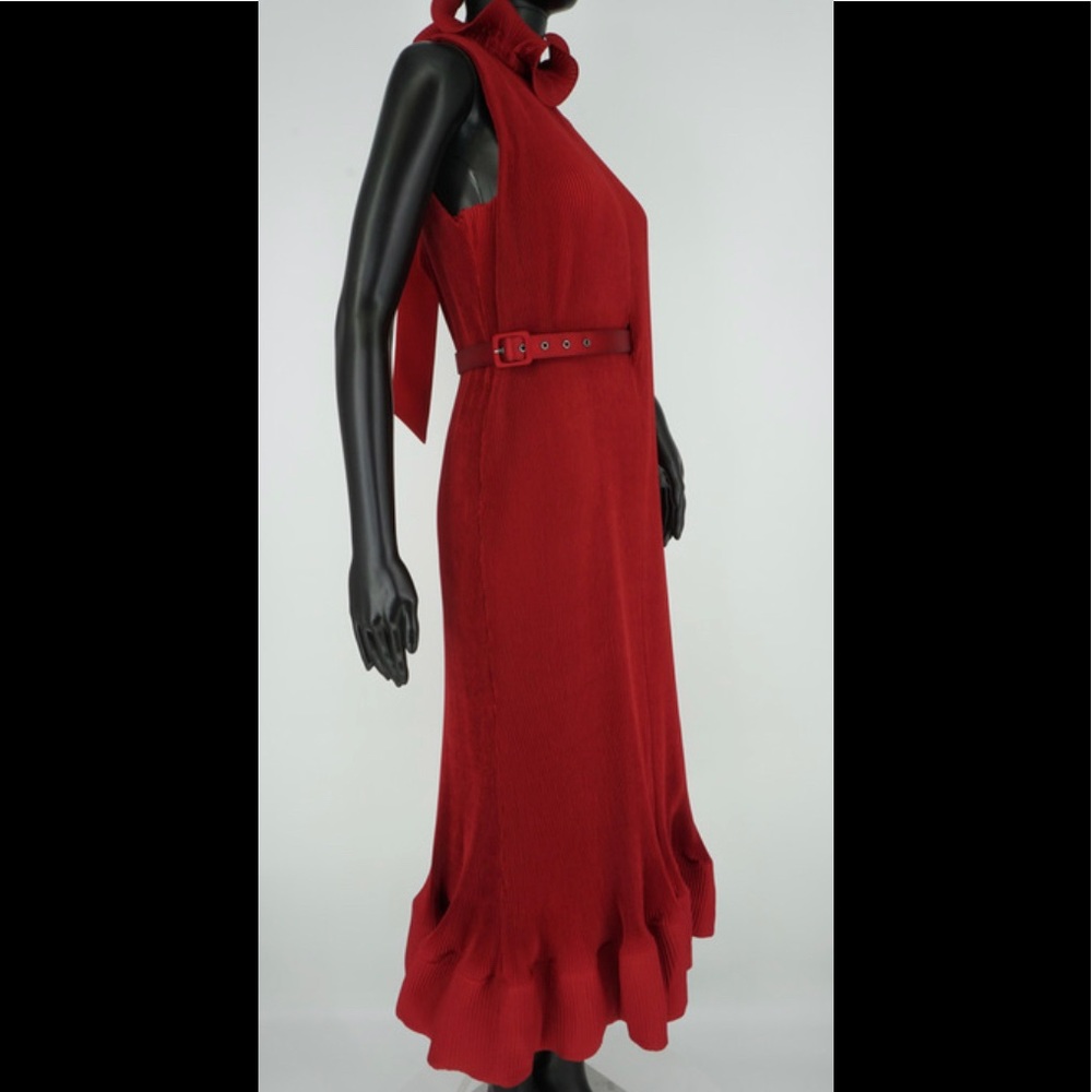 Pleated red dress by Tibi 😍 - Picture 7 of 10